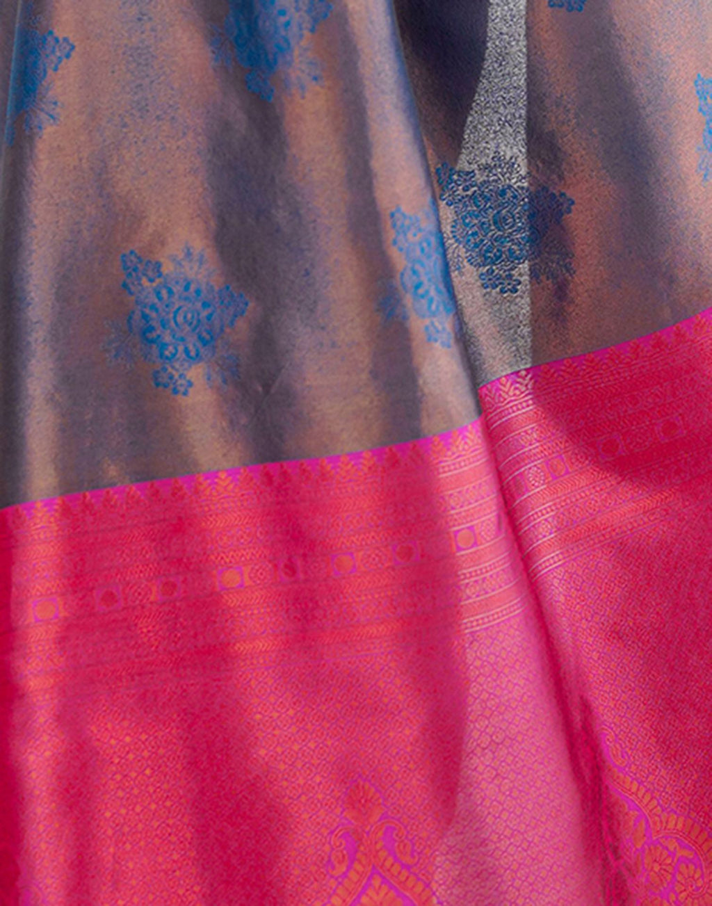 Blue Elegant Silk Woven Saree