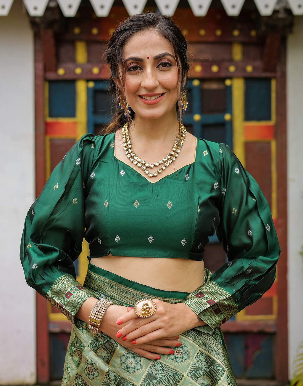Green Classic Silk Woven Saree
