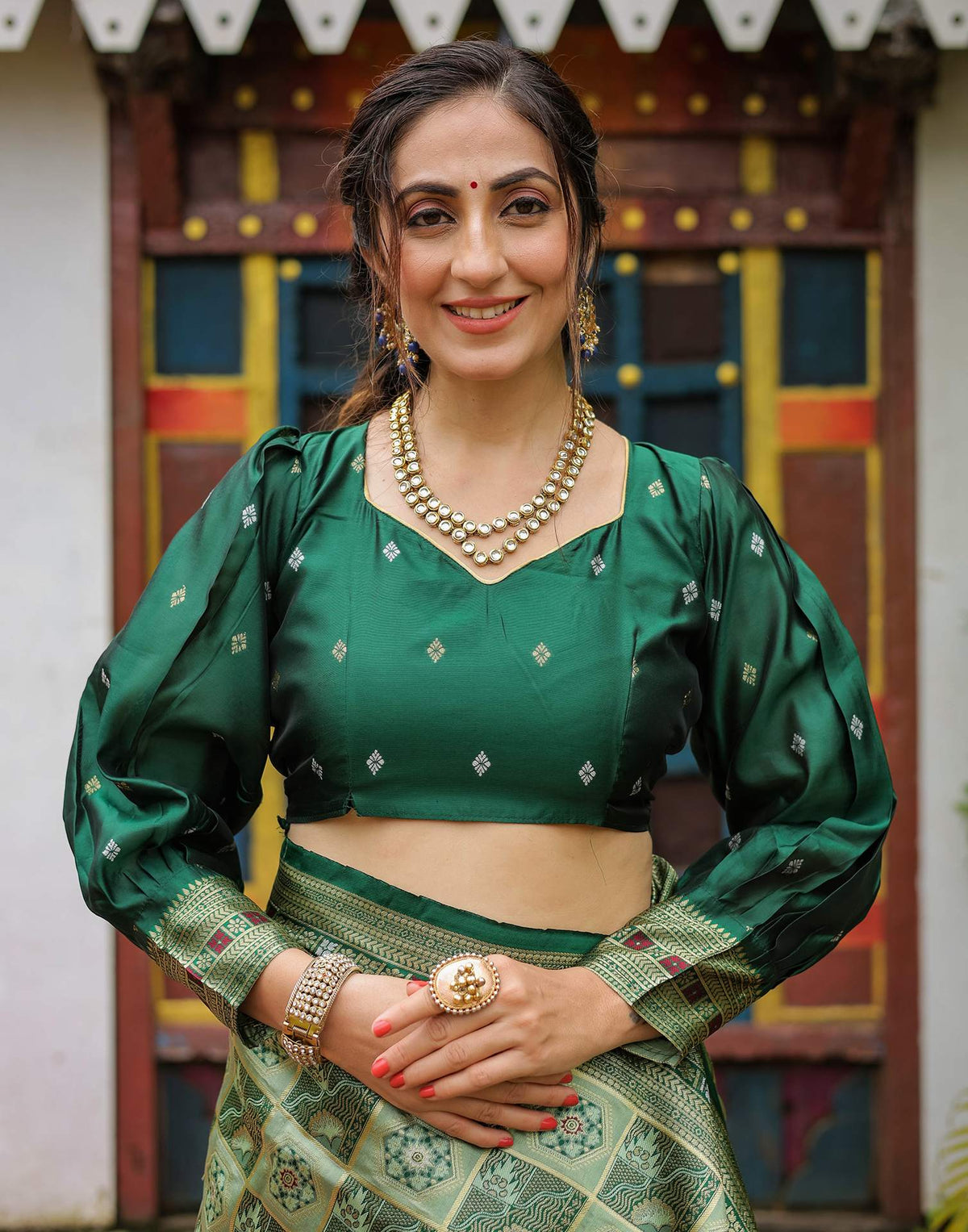 Green Classic Silk Woven Saree