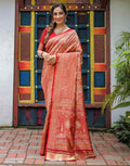 Red Classic Silk Woven Saree