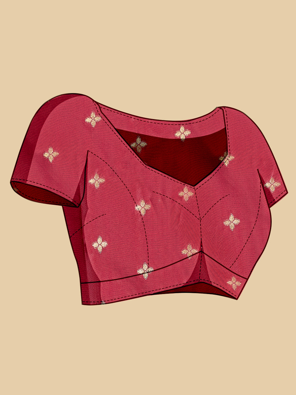 Maroon Charmi Banarasi Silk Woven Saree