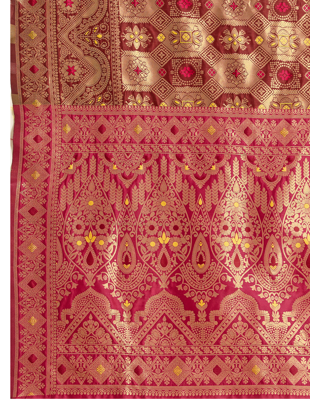 Maroon Charmi Banarasi Silk Woven Saree