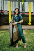 Cerulean Ujjwala Jacquard Kurta Pant Dupatta Set for Women